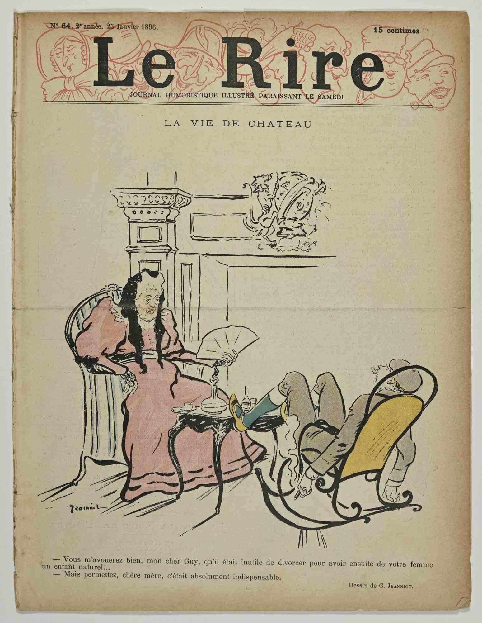 Le Rire is a Comic Magazine published in 1896, reproducing  in lithographs the drawings by Pierre-Georges Jeanniot (1848–1934).


