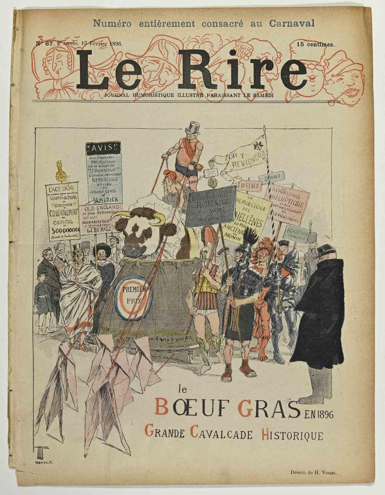 Le Rire is a Comic Magazine published in 1896, reproducing  in lithographs the drawings by Hermann Vogel (1856–1918).

