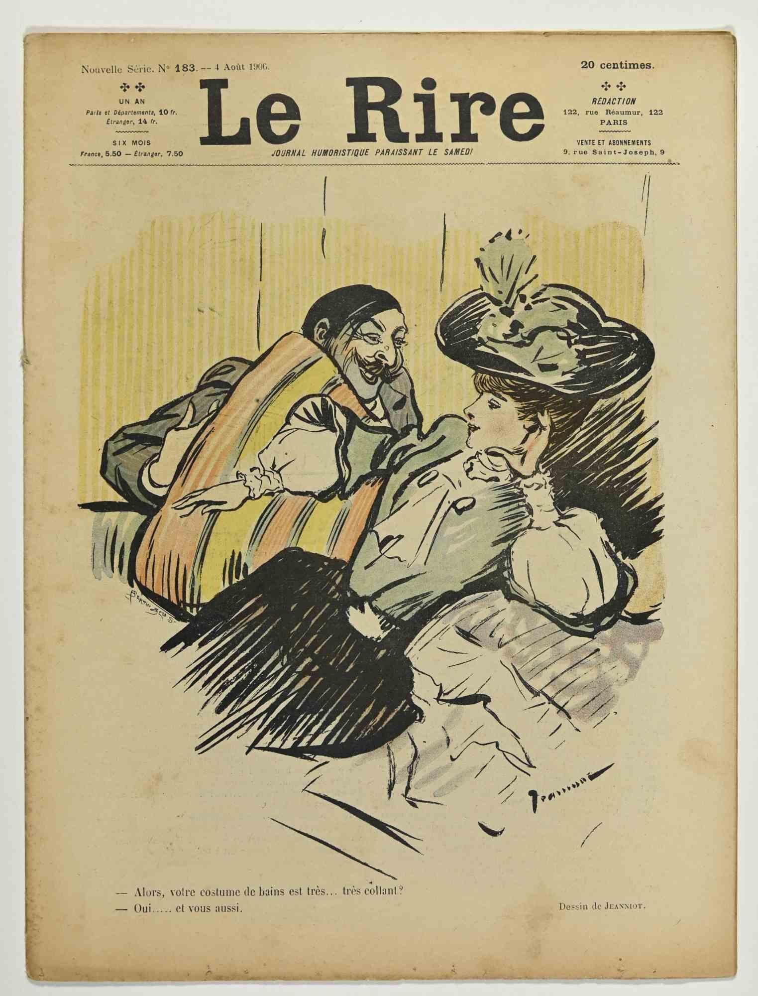Le Rire is a Comic Magazine published in june 1906, reproducing  in lithographs the drawings by Pierre-Georges Jeanniot (1848–1934).

