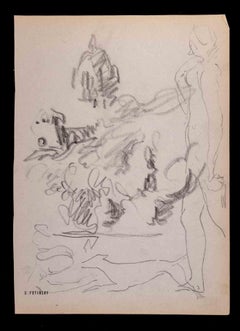 Sketch - Drawing by Serge Fotisnky - Mid-20th Century