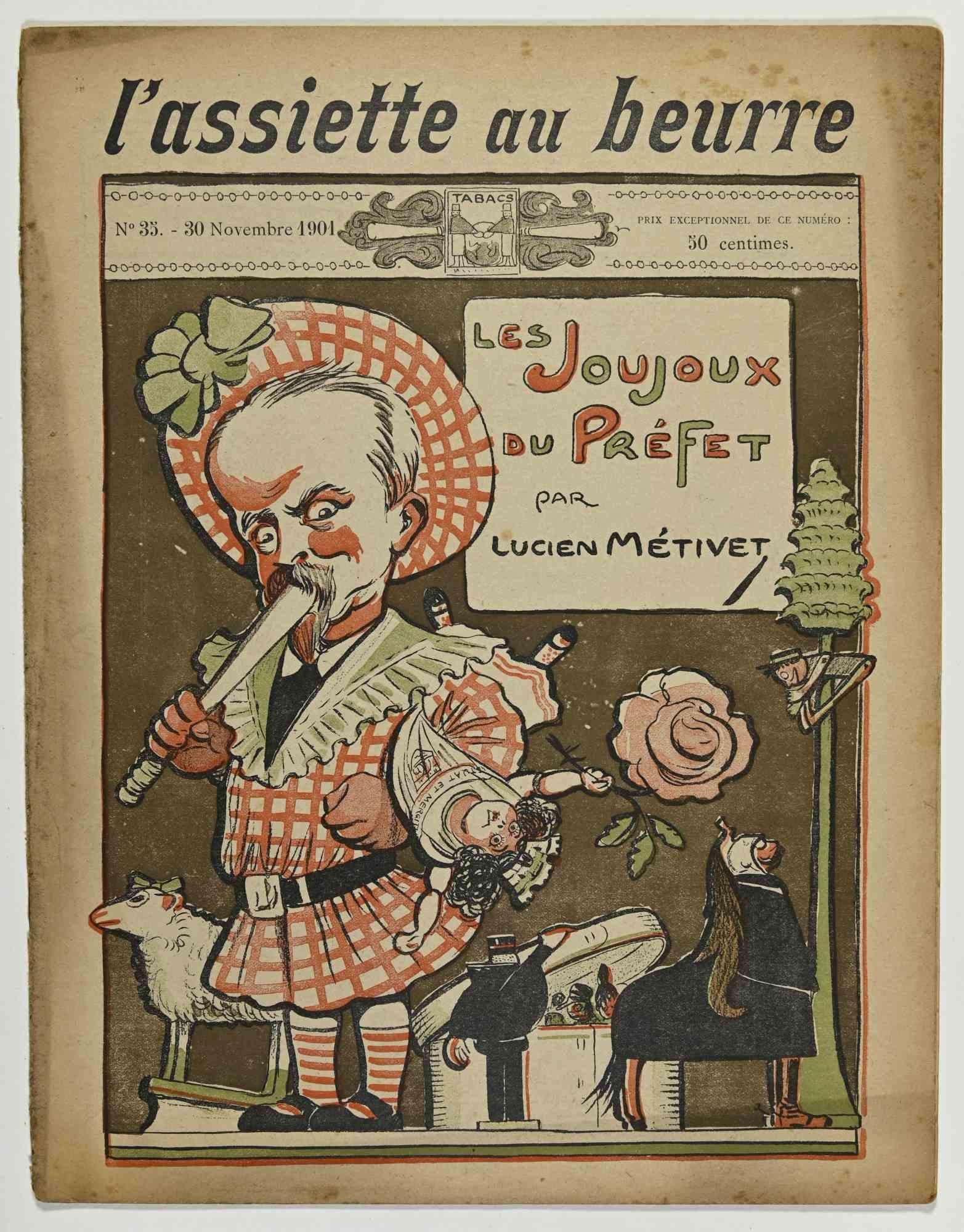 L'Assette au Beurre - Illustrated Magazine after Lucien Metivet - 1901 - Art by Lucien Métivet