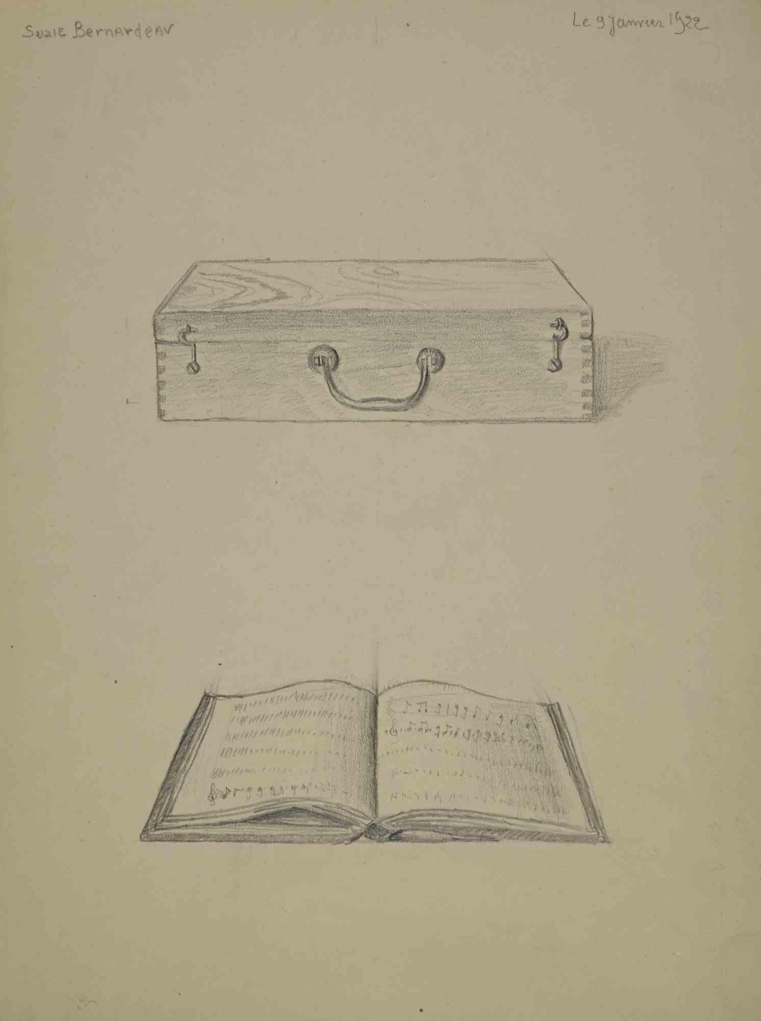 Briefcase - Drawing by Suzie Bernardeau - 1922