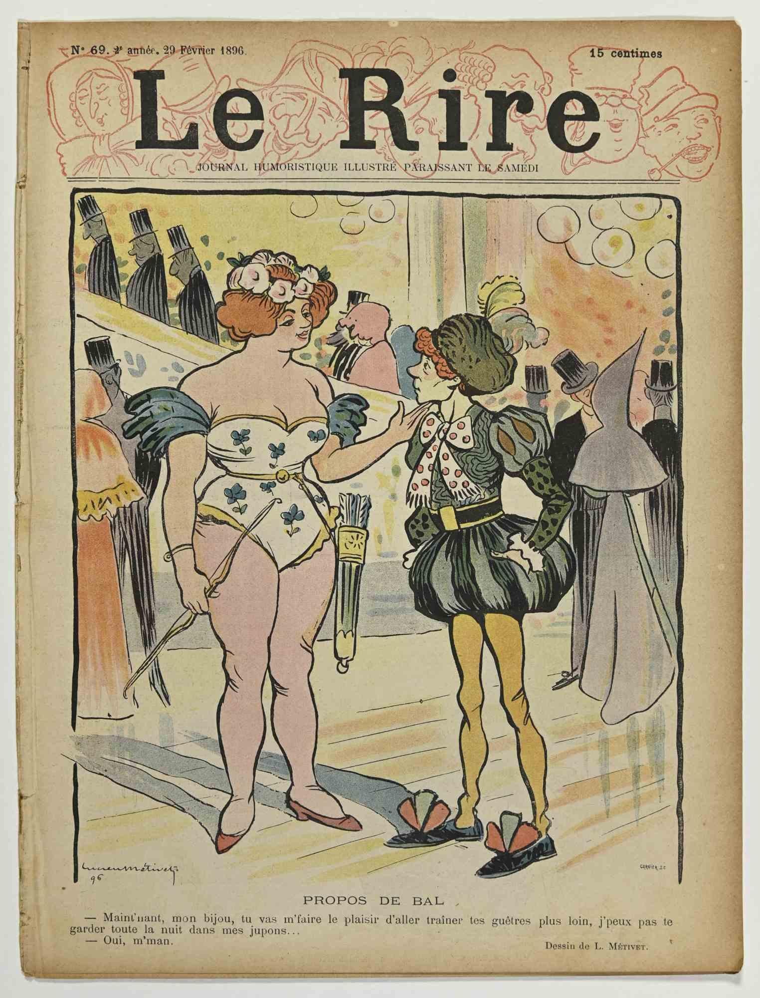 Le Rire - Illustrated Magazine after Lucien Metivet - 1896 - Art by Lucien Métivet