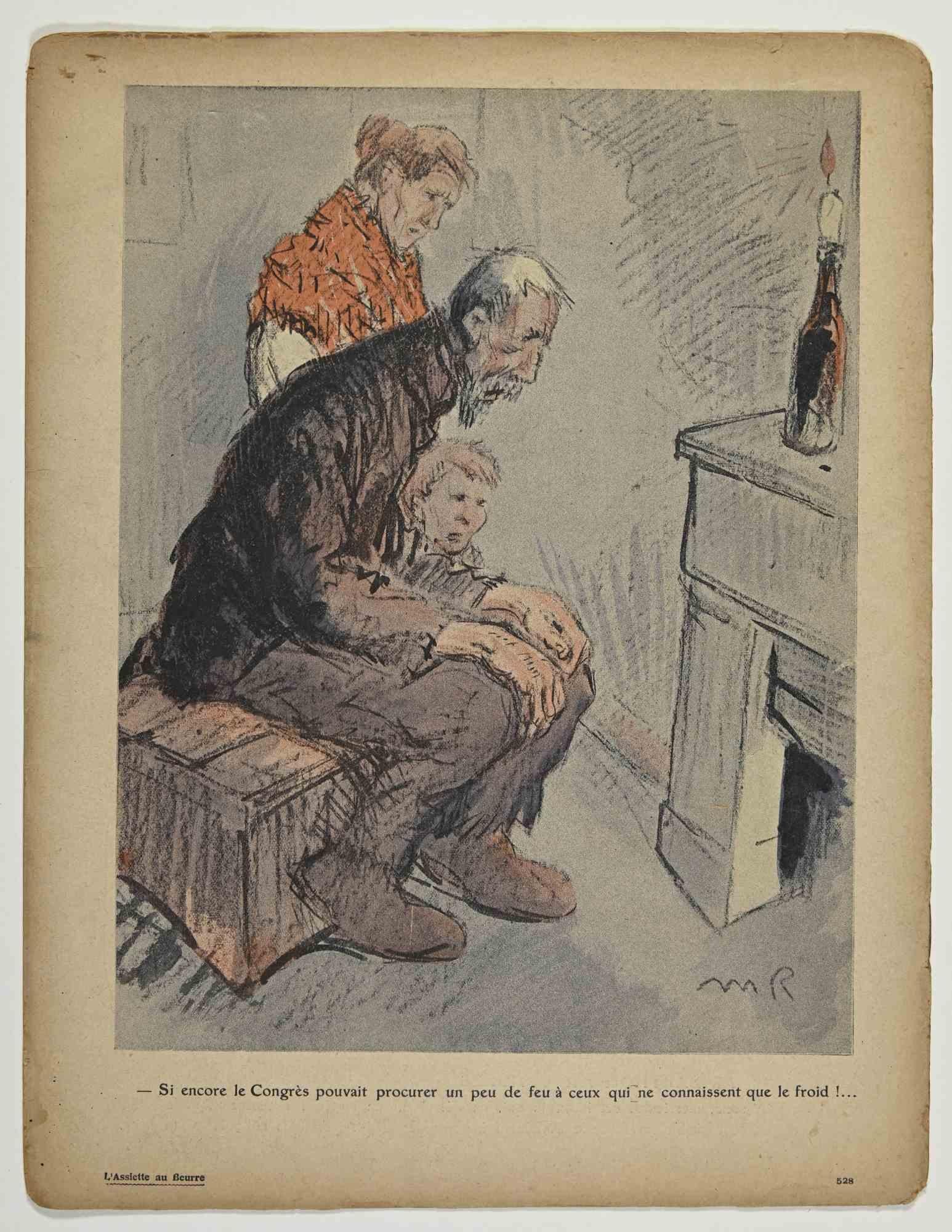 L'Assiette au Beurre est une revue humoristique publiée en 1908, reproduisant des dessins de Maurice Radiguet (1866-1941).