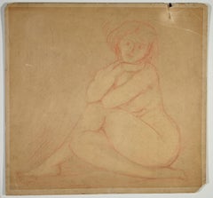 Nude of  Woman - Drawing by Emile André Leroy - 1930s