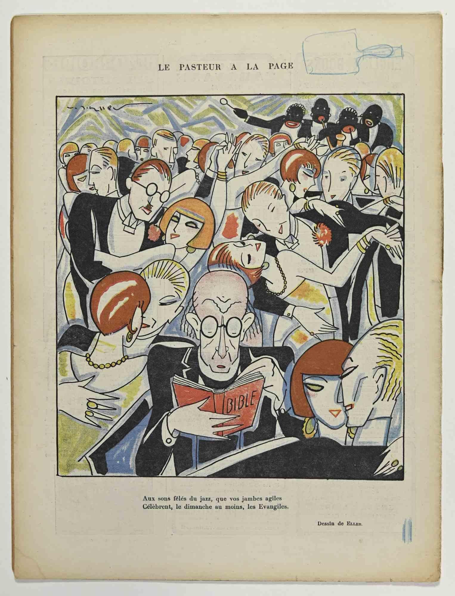Le Rire - Illustrated Magazine by Abel Faivre - 1928 - Modern Art by Jules-Abel Faivre