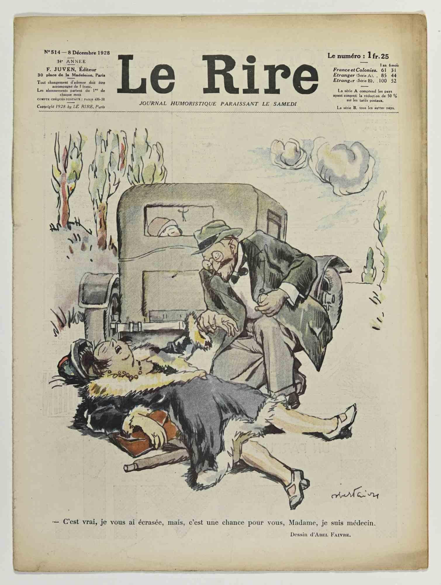 Le Rire - Illustrierte Zeitschrift von Abel Faivre - 1928 (Moderne), Art, von Jules-Abel Faivre
