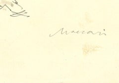 Medieval Concert - Drawing by Mino Maccari - Mid-20th Century