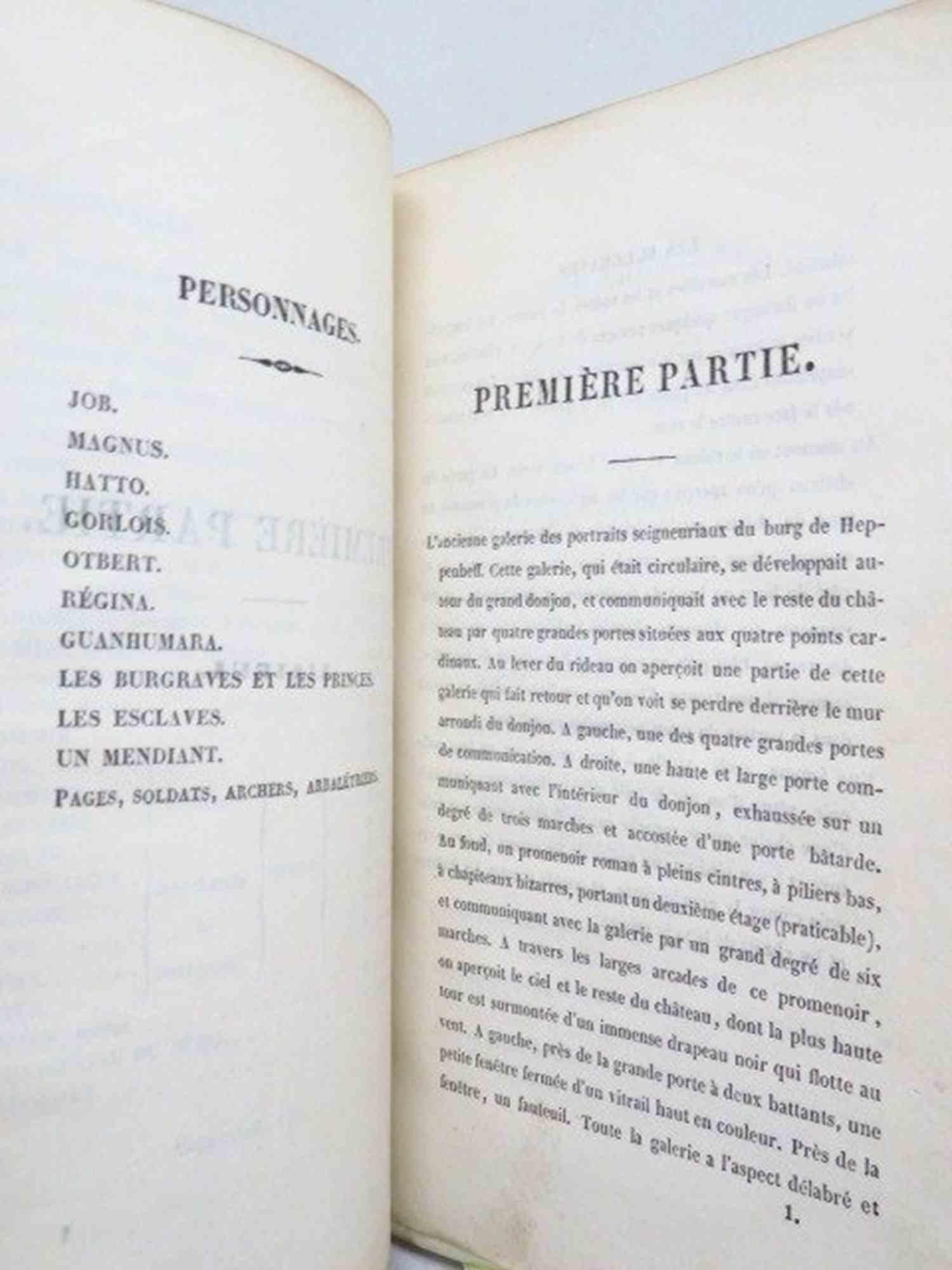 Les Burgraves, une Trilogie - Rare Book by Victor Hugo - 1843 For Sale 2