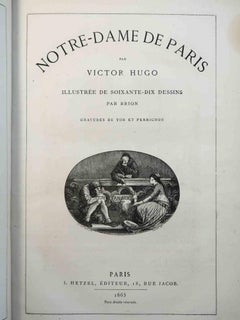 Notre Dame de Paris - Rare Book by Victor Hugo - 1865