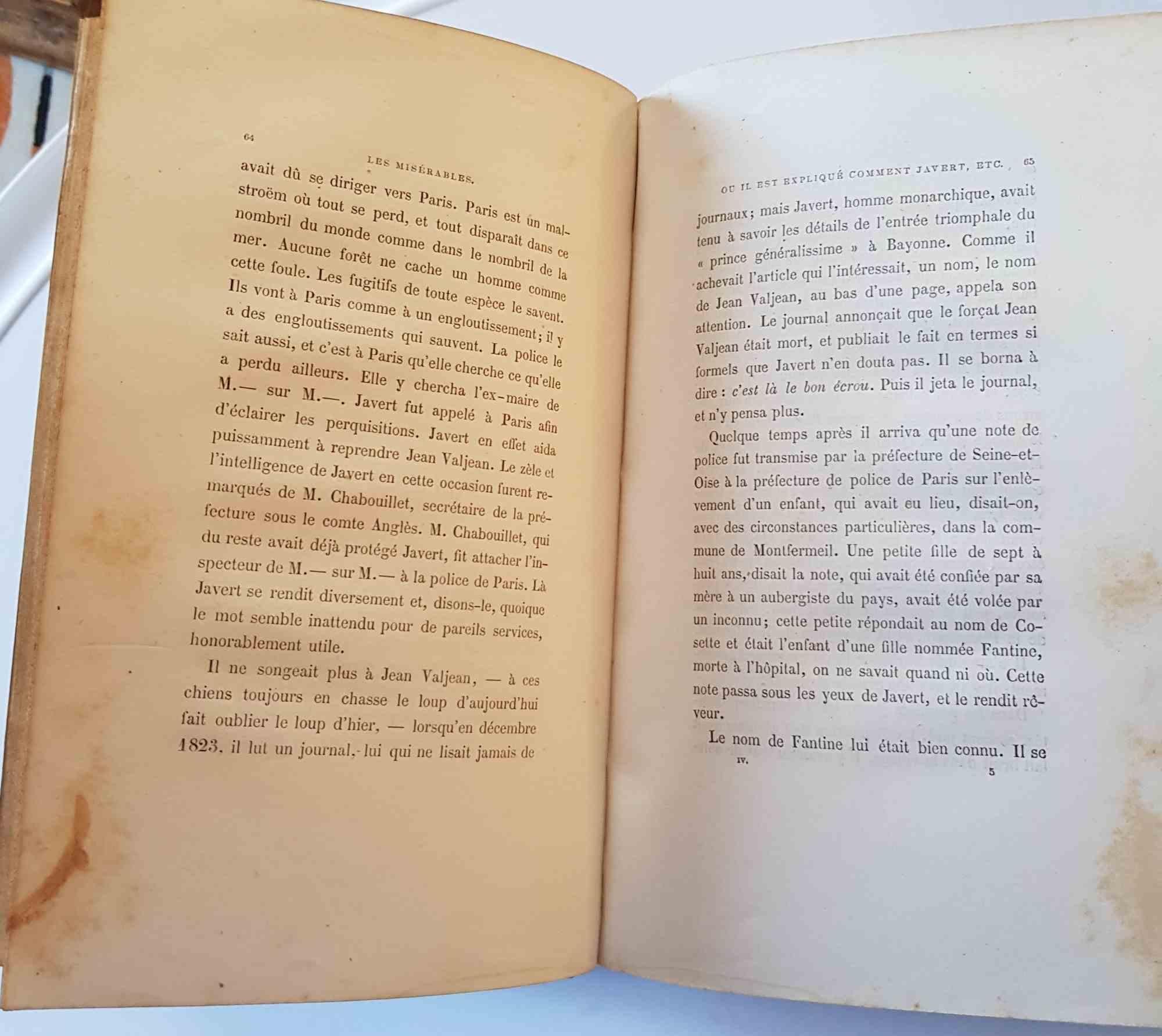 Les Misérables - Rare Book by Victor Hugo - 1862 For Sale 2