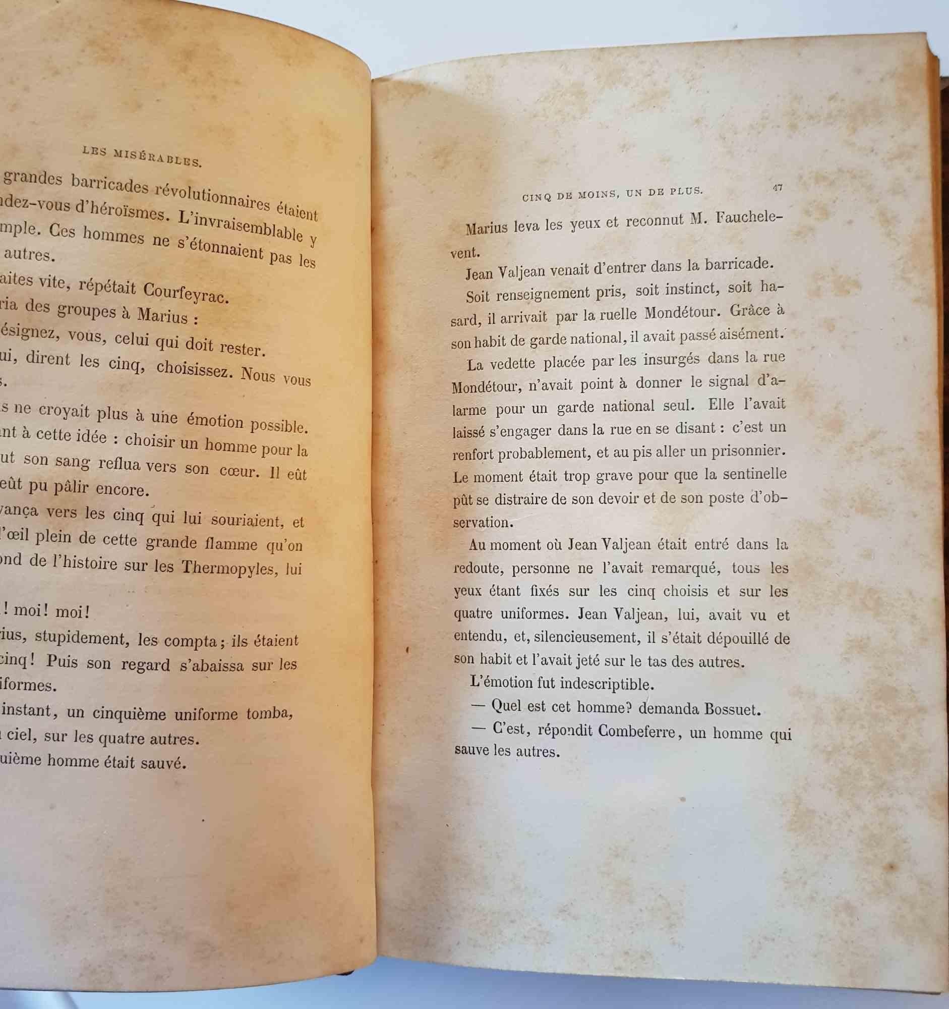 Les Misérables - Rare Book by Victor Hugo - 1862 7