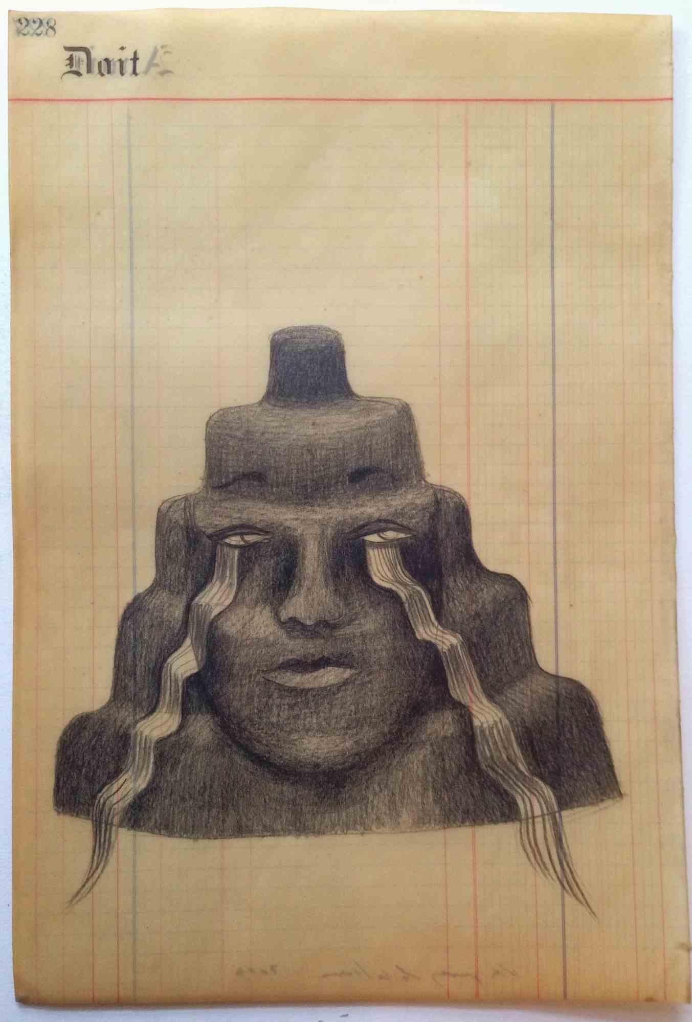 Llanto piramidal is a contemporary artwork realized by Sandra Vásquez de la Horra in 2013.

Pencil on waxed paper.

Hand signed on the back.

Sandra Vasquez De La Horra was born in Viña del Mar in Chile in 1967. She studied visual communication at