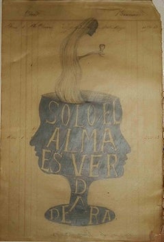 Solo el Alma es Verdadera - Drawing by Sandra Vásquez de la Horra - 2013