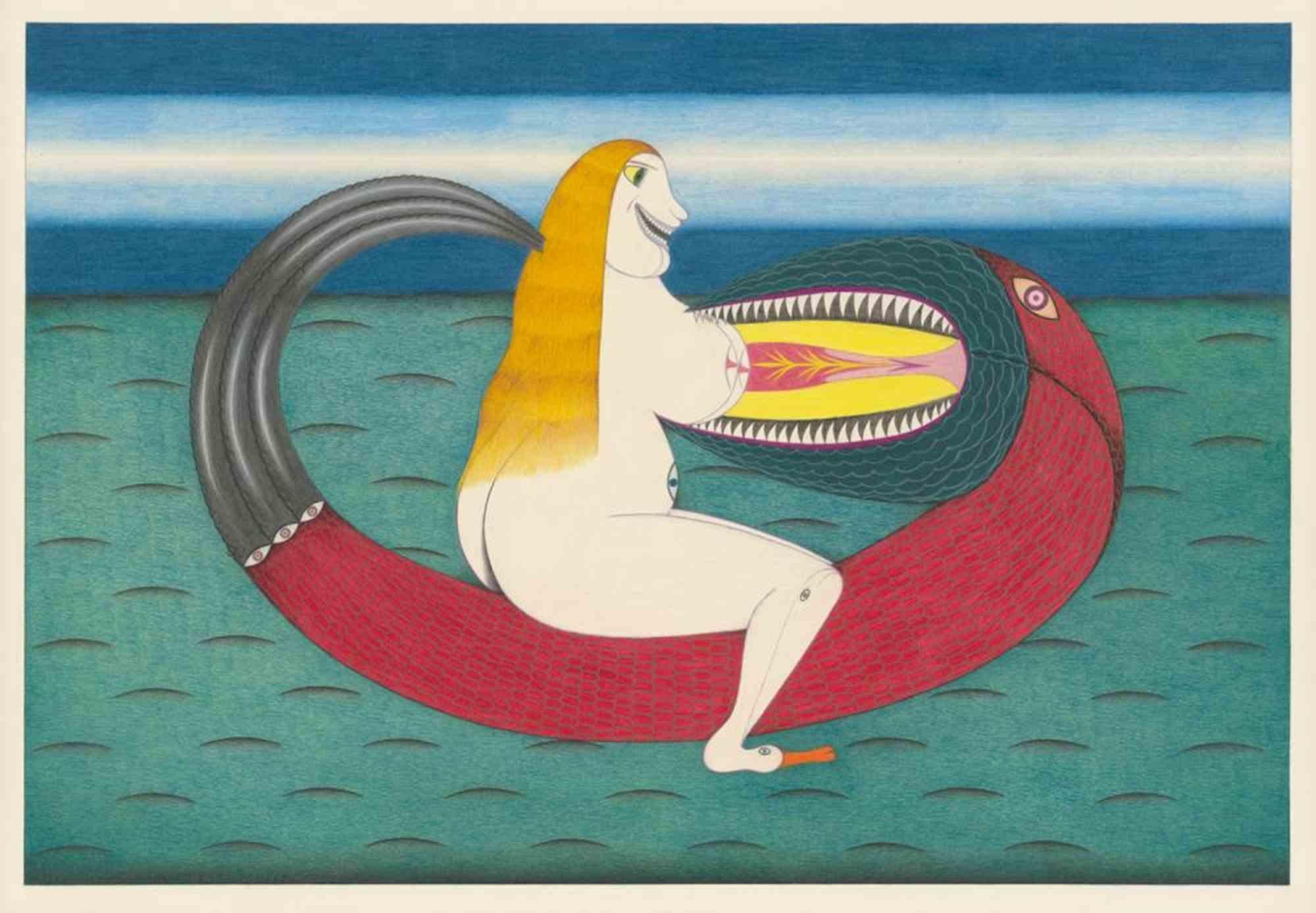 Die moralische Eifersucht ist ein zeitgenössisches Kunstwerk von Friedrich Schröder Sonnenstern aus dem Jahr 1964.

Bleistift und farbige Kreiden auf Schoellershammer-Karton.

Rechts unten mit Bleistift signiert "F. S. SONNENSTERN" mit Bleistift
