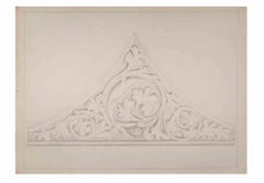 Antique Decorative Motif - Drawing by Aurelio Mistruzzi - 1905