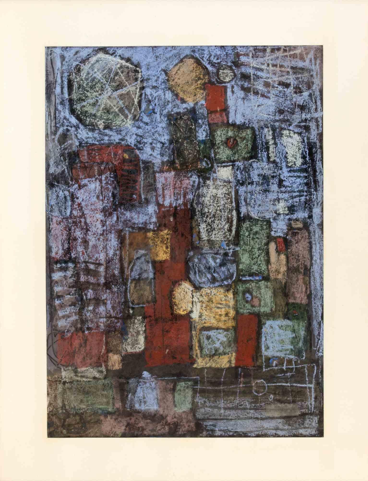 Abstract Drawing Unknown - Composition abstraite - Drawing - 1970