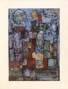 Composition abstraite - Drawing - 1970