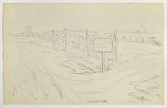 Antique War Zone - Drawing by Paul Emile Colin - Early-20th century