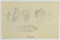 Soldiers - Drawing by Paul Emile Colin - Early-20th century