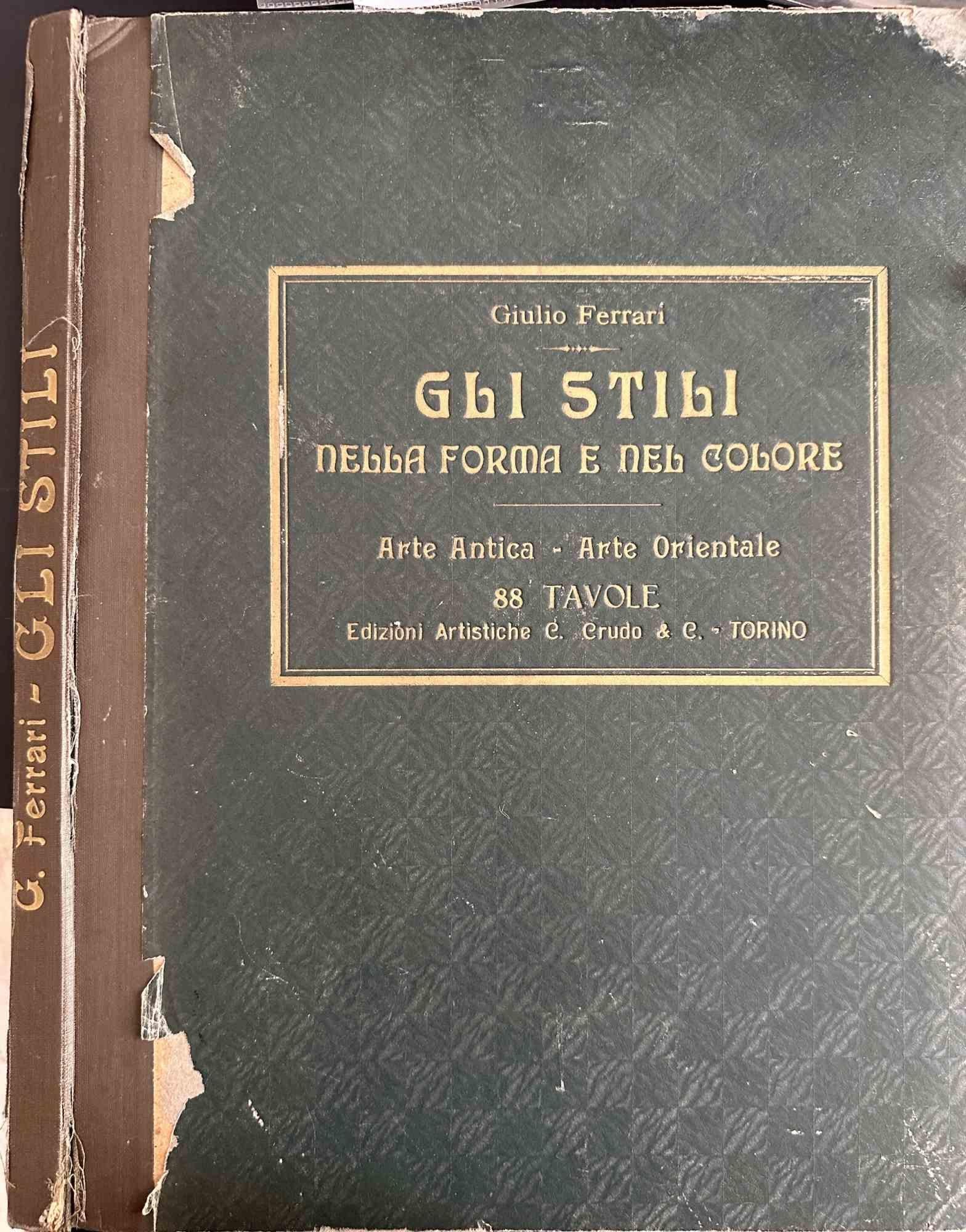  Buch des Stils in Form und Farbe – Seltenes Buch von Giulio Ferrari – 1925 im Angebot 1