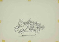 Stillleben – Zeichnung von Leo Guida – 1970er Jahre