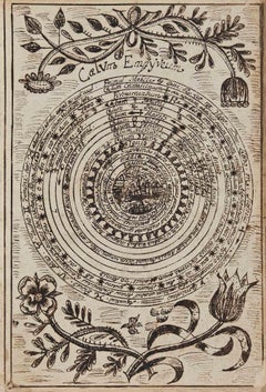 Gezentrisches Universum – Zeichnung – Zeichnung – spätes 19. Jahrhundert