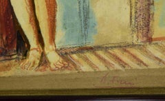 Nude of Woman - Mixed Media by Achille Funi - Mid-20th Century