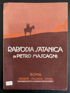 Antique Rapsodia Satanica by Pietro Mascagni - Rare Book  - 1915