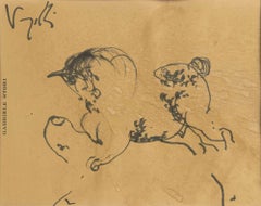 Cavallo - Disegno di Antonio Vangelli - Metà del XX secolo