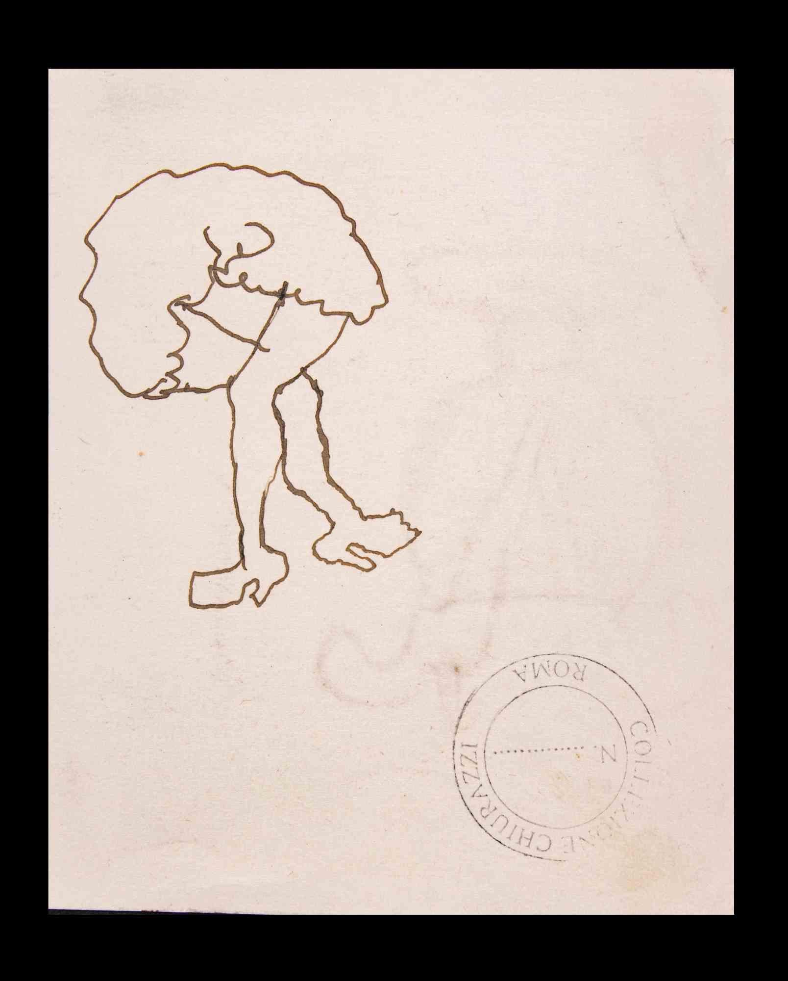 Duel – Zeichnung von Mino Maccari – 1935 im Angebot 1