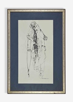 Uomo - Disegno di Renzo Vespignani - 1946