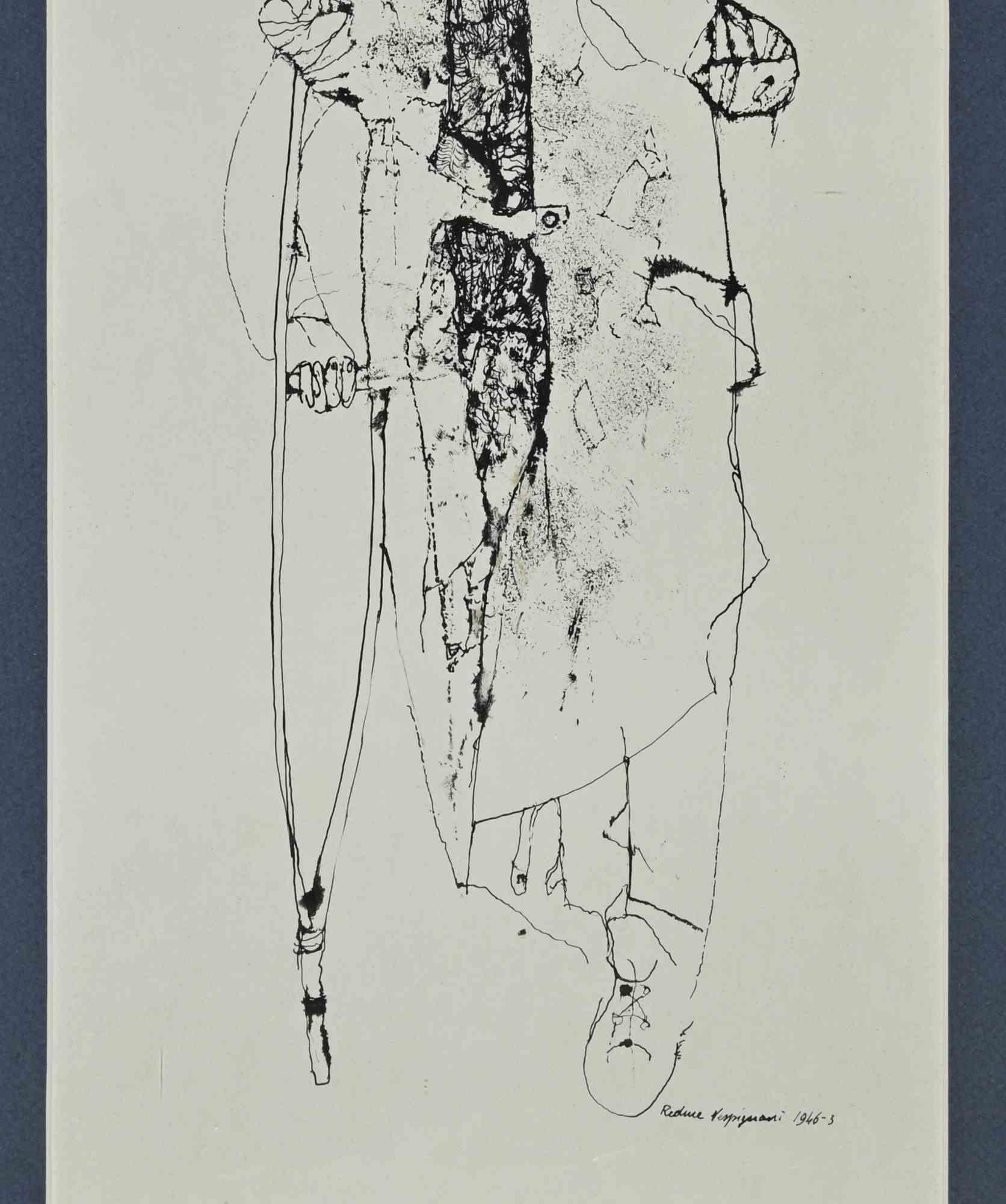 Man - Drawing by Renzo Vespignani - 1946 For Sale 1