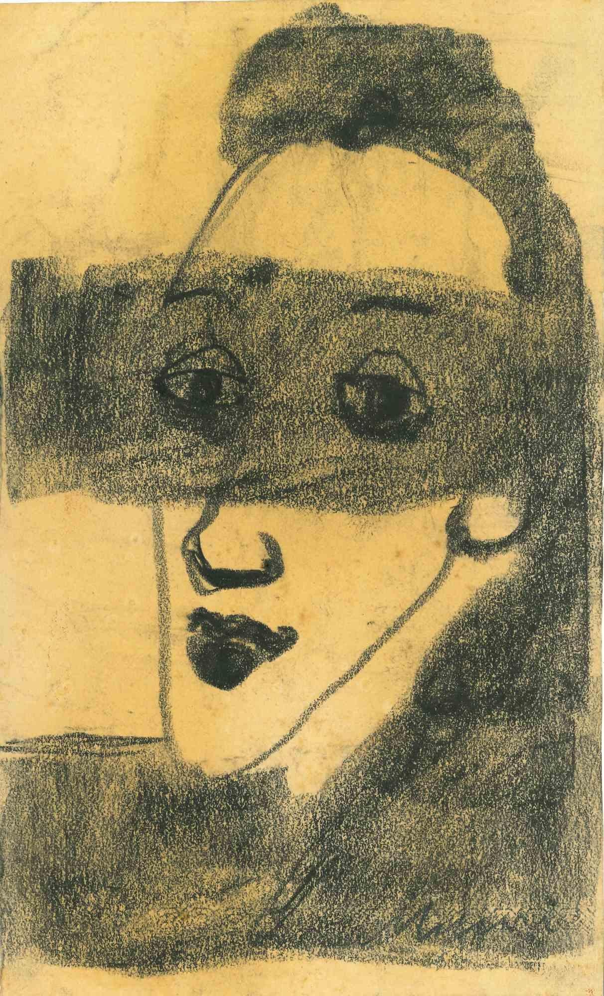 Portrait is a charcoal drawing realized by Mino Maccari  (1924-1989) in the Mid-20th Century.

Hand-signed.

Good conditions with slight foxing.

Mino Maccari (Siena, 1924-Rome, June 16, 1989) was an Italian writer, painter, engraver and journalist,