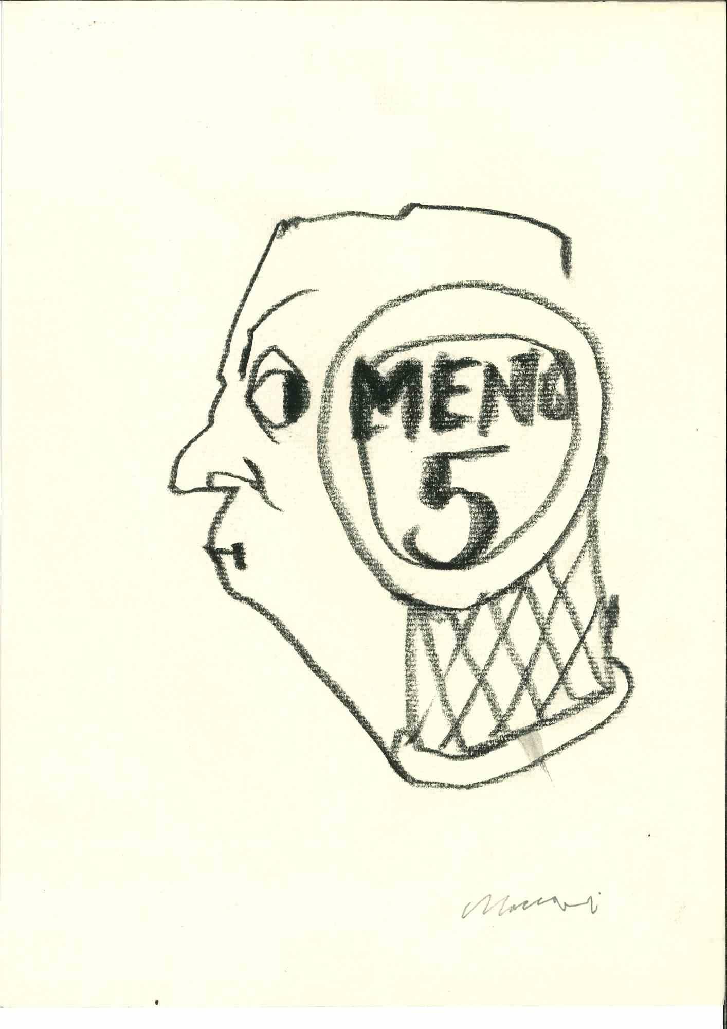 Portrait est un dessin au fusain réalisé par Mino Maccari (1924-1989) au milieu du 20e siècle.

Signé à la main.

Bon état avec de légères rousseurs.

Mino Maccari (Sienne, 1924-Rome, 16 juin 1989) est un écrivain, peintre, graveur et journaliste