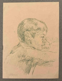 Portrait - Drawing by Mino Maccari - Mid-20th Century