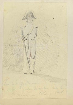 Soldier - Drawing - Late 19th Century