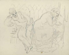 Getting Rest - Drawing by Joseph Alexander Colin - Mid-20th Century