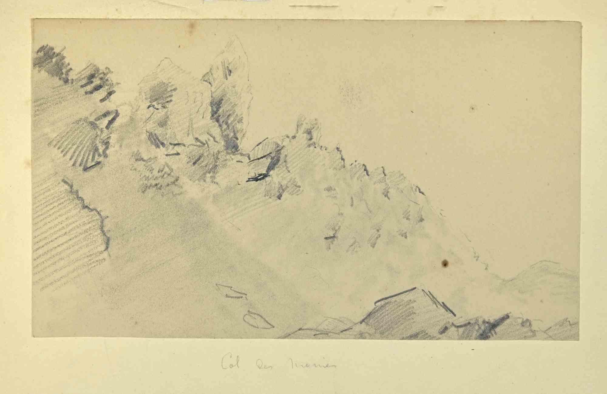Landscape - Drawing by Joseph Alexander Colin - Early-20th Century