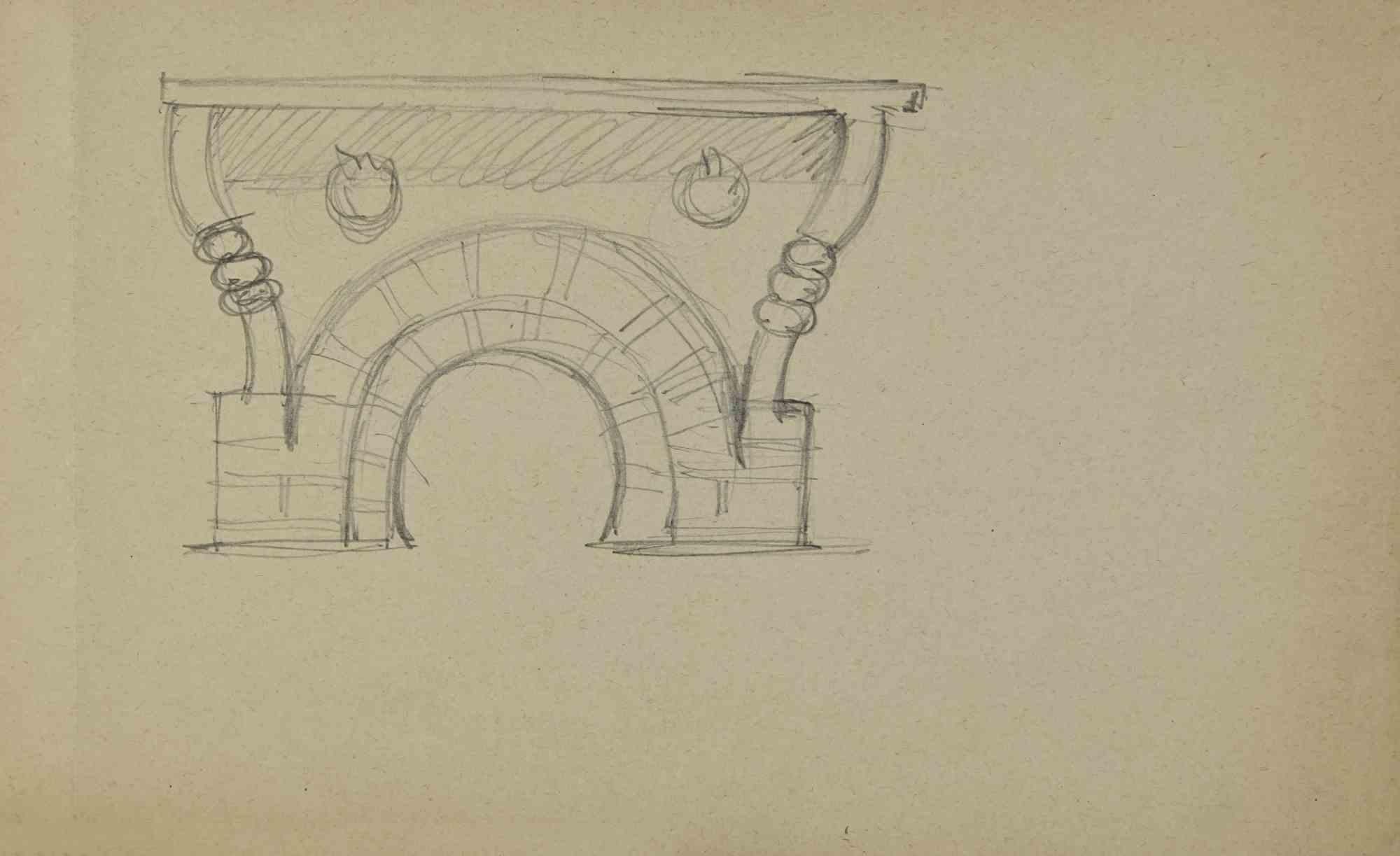 Sketch - Drawing by Joseph Alexander Colin - Mid-20th Century
