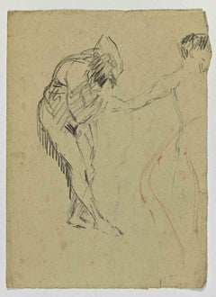 Figures - Drawing by Joseph Alexander Colin - Mid-20th Century