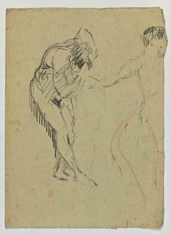 Figuras - Dibujo de Joseph Alexander Colin - Mediados del siglo XX