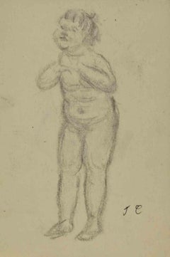 Child - Drawing by Joseph Alexander Colin - Mid-20th Century