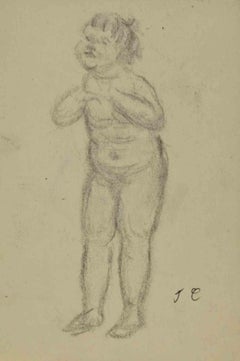 Child & Child - Disegno di Joseph Alexander Colin - Metà del XX secolo