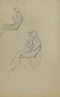 Nudes - Drawing by Joseph Alexander Colin - Mid-20th Century