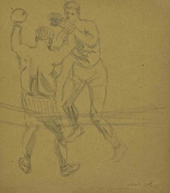 Boxeo - Dibujo - Mediados del siglo XX