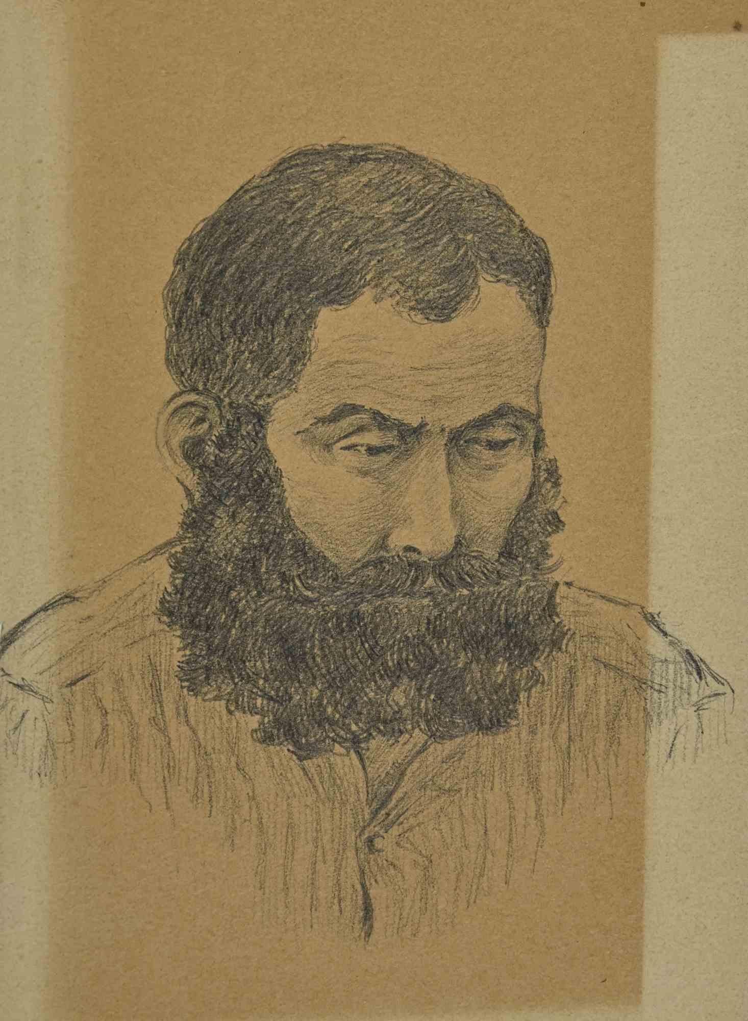 Portrait - Drawing by Joseph Alexander Colin - Mid-20th Century