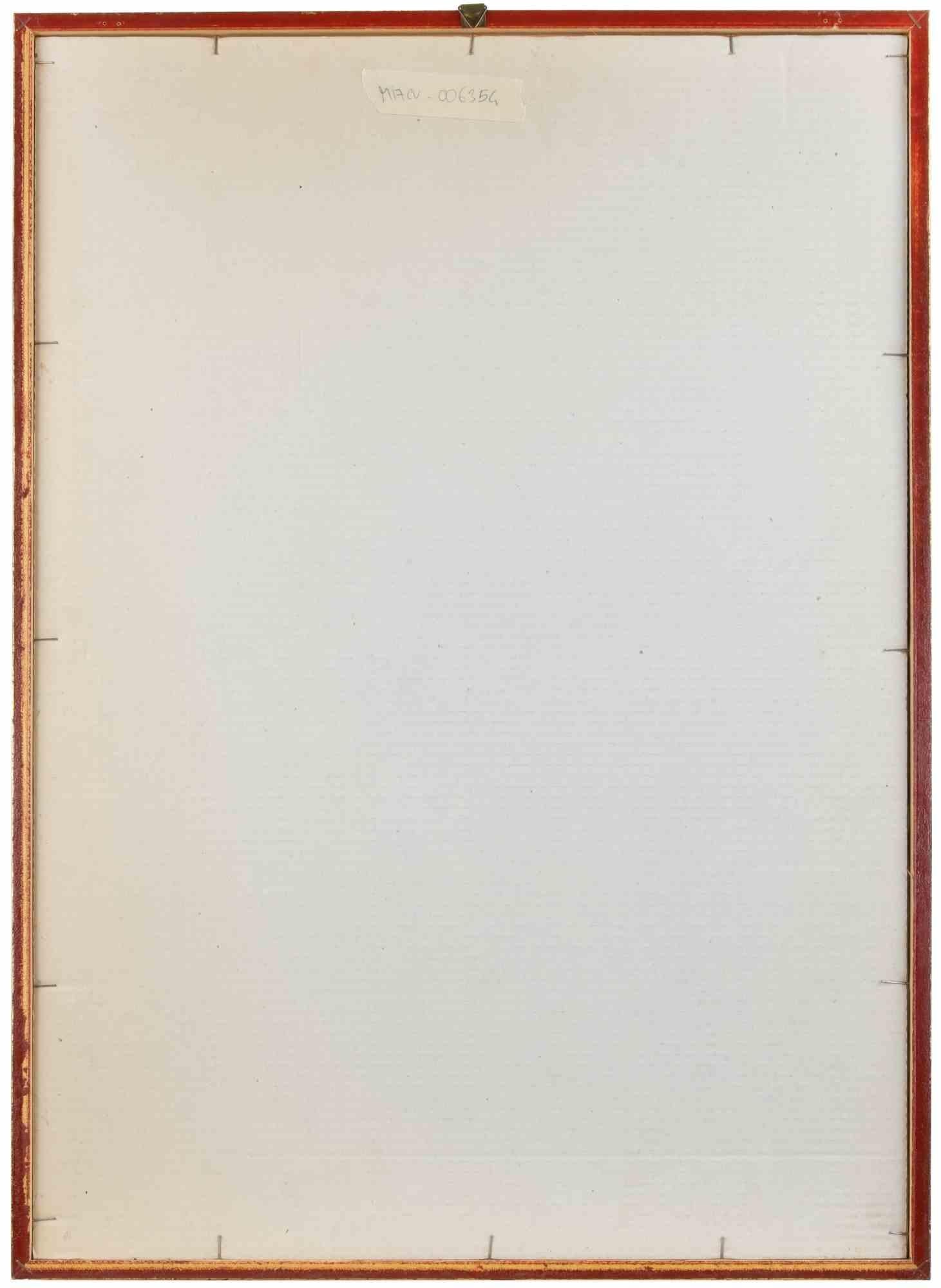 Female Portrait - Drawing by Bruno Cassinari - 1970s For Sale 3