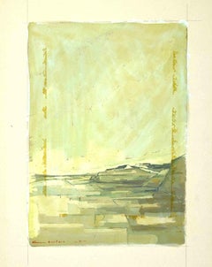 Paesaggio - Disegno di Pierre Courtois - Anni '60