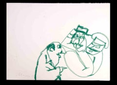 Dessin de Mino Maccari, milieu du 20e siècle